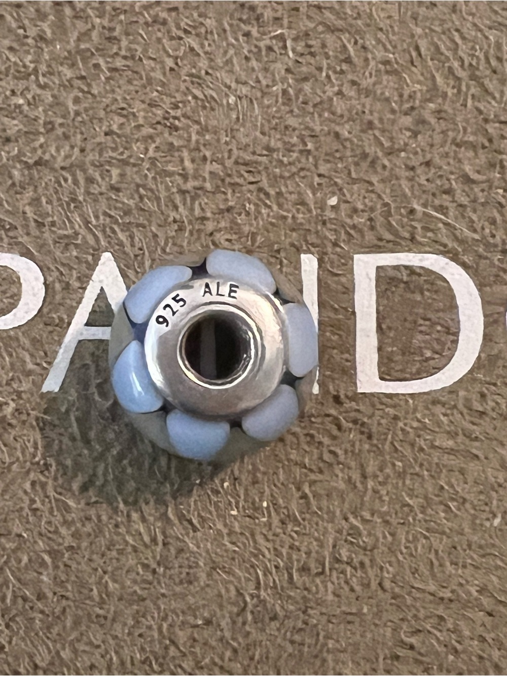PANDORA Captivating Blue Murano Glass Bead Charm, Retired
